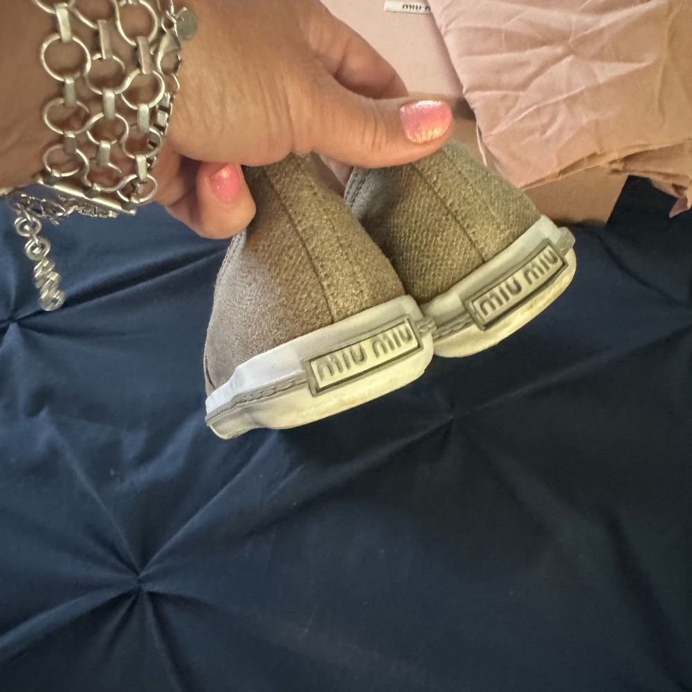 Miu Miu Canvas Shoes Size 8.5 - image 3